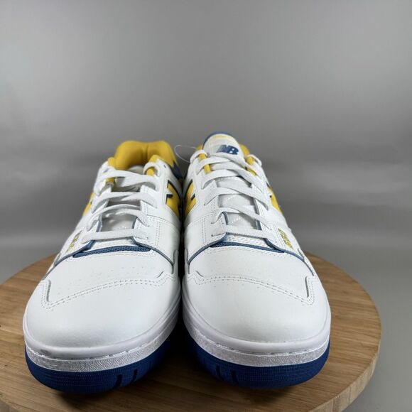 New Balance 550 BB550NCG Mens‎ Blue Yellow White Leather Sneakers Size US 13 D main image 5
